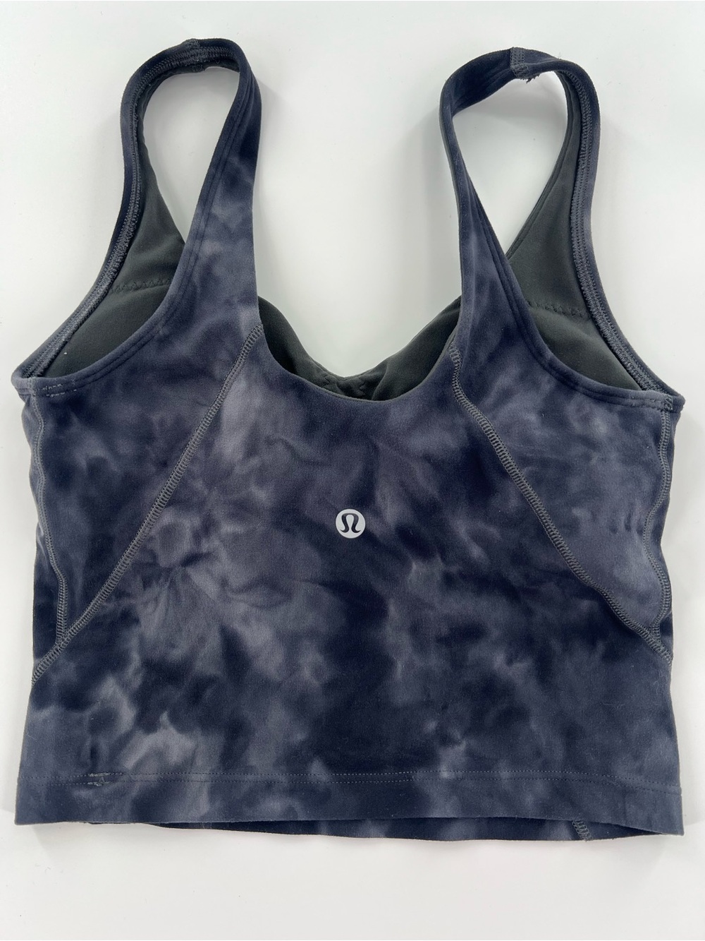 lululemon athletica Black Tie-Dye Racerback Sports Bra